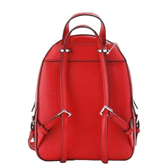 New Michael Kors Jaycee Extra-Small Leather Convertible Backpack Bright Red - Picture 2 of 3